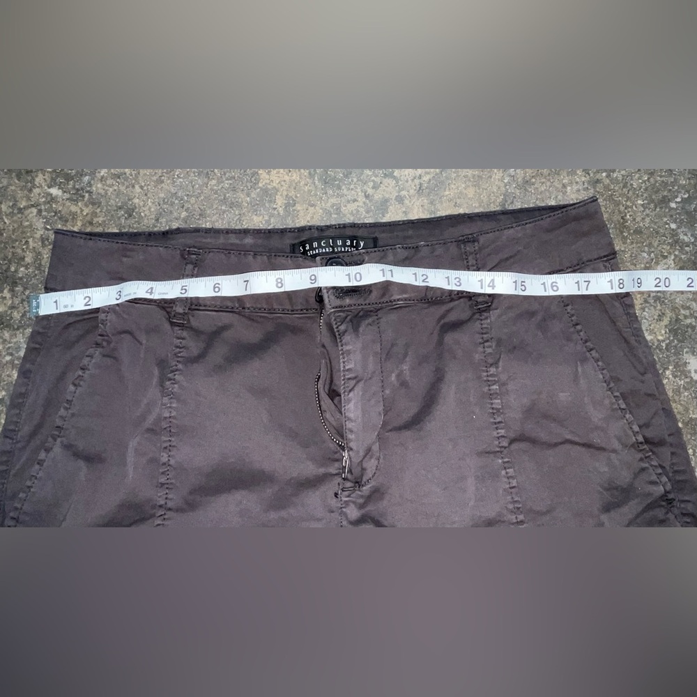 Sanctuary Women Black Rebel Crop Jogger Style Stretch Cotton Cargo Pant Size 30 - Picture 7 of 12